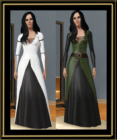 Sims 3 — Legend of the Seeker :Mother Confessor by makreel — This set contains top and skirt to create you own mother