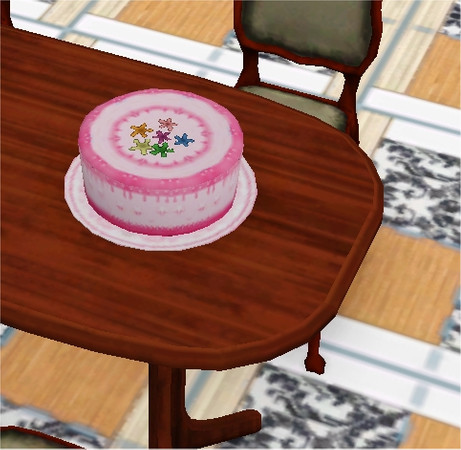 Sims 3 — Cake birthday PINK by Navek — Cake birthday GIRL