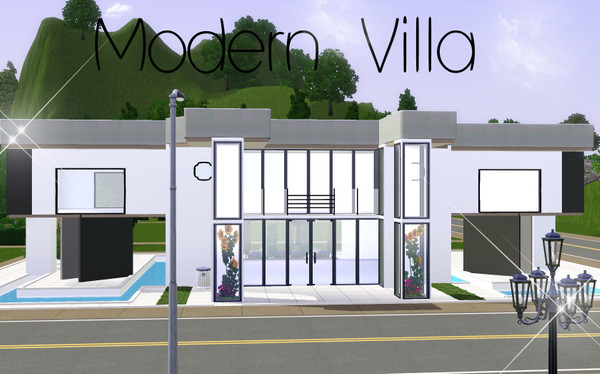 Sims 3 — Modern Villa by TSR Archive — Modern Villa Special Thanks: simpossible( windows and stairs) MTS (glasswindows) 