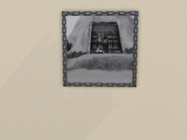 Sims 3 — Painting Landscape Eygpt7 AbuSimbel B&W by Peachybitz1 — Painting Landscape Eygpt7 AbuSimbel B&W