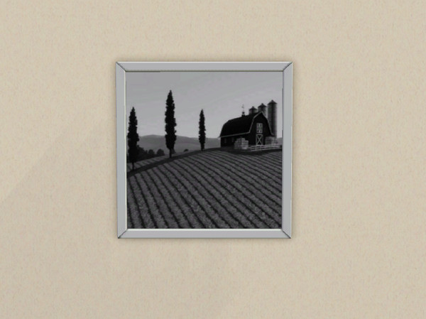 Sims 3 — Painting Landscape Riverview7 Barn B&W by Peachybitz1 — Painting Landscape Riverview7 Barn B&W