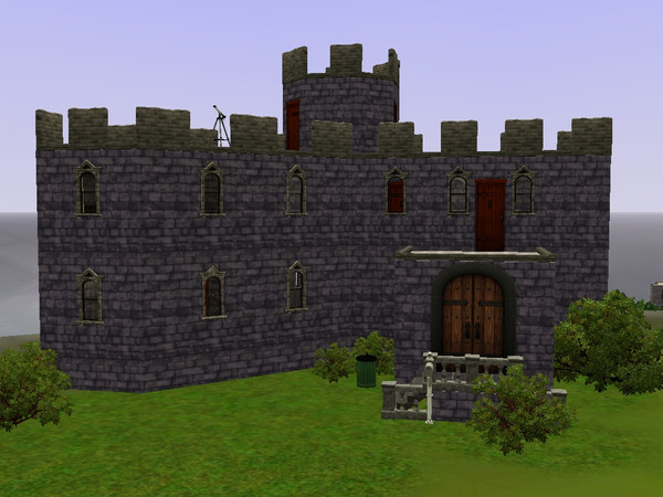 Sims 3 — The Eastern Tower by jetty — An Elegant Home in the Castle Walls, for a Small Family. This lot will work best in