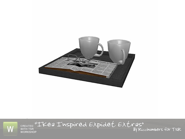 Sims 3 — Ikea Expidet Extras Deco Tray by TheNumbersWoman — More Deco...just never enough. By RicciNumbers at TSR.