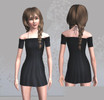 Sims 3 — Halter_dress by just_wondering — Sims 3 halter dress for young adults. My first upload so it's not amazing but