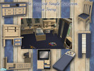Sims 2 — Blue Ivory Single Bedroom by ead425 — Thia is a recolor of my So. Comfort Single Bedroom, set includes single