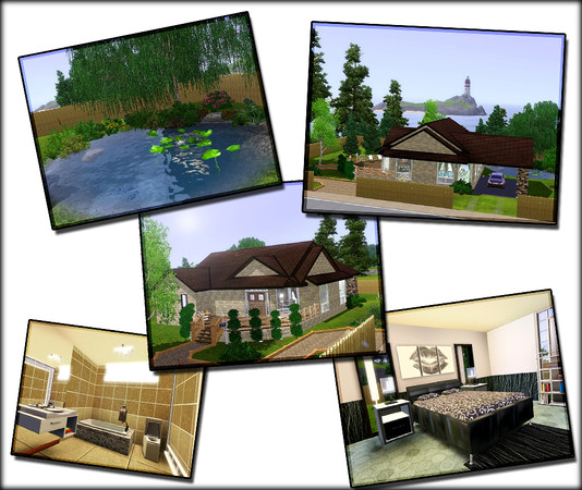Sims 3 — Cherry Line 123 by mix_666 — The first house I've made in sims 3. A combination of modern style and a touch of