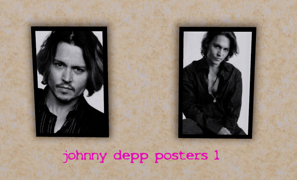 Sims 3 — Johnny Depp Posters 1 by emz666 — Johnny Depp Posters 1 This Is My First Submission So Any Feedback would be