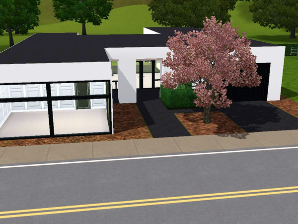 Sims 3 — Pine Grove Drive by skagrl7250 — 1 bedroom, 2 bathrooms, office, garage, pool.