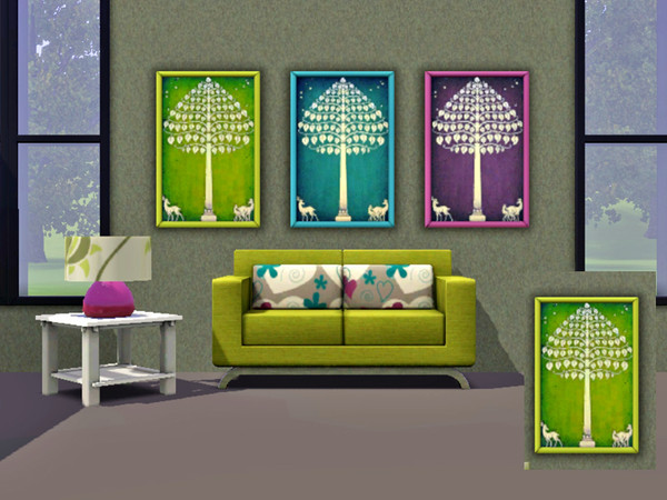 Sims 3 — Painting Tree1 by ung999 — PaintingTree1 