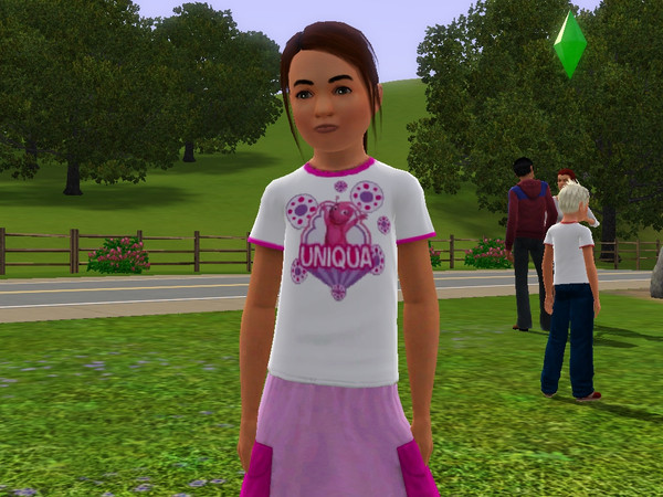 Sims 3 — Backyardigans- Uniqua by jezebel_the_nun — Cute tee featuring Uniqua from The Backyardigans. For Boys and Girls.