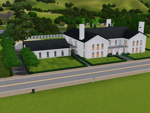 Sims 3 — Rucker Road by skagrl7250 — 4 bedrooms, 4.5 bathrooms, living room, family room, formal dining, office, library,