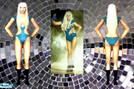 Sims 2 — Blue Poker Face Outfit by emo-blackheart — As seen on Lady GaGa in her video for \'poker face\'