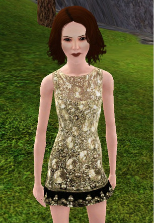 Sims 3 — gudia11FAdressset1a by gudia11 — A lovely gold and black minidress to make any sim a dream.Compatible with base