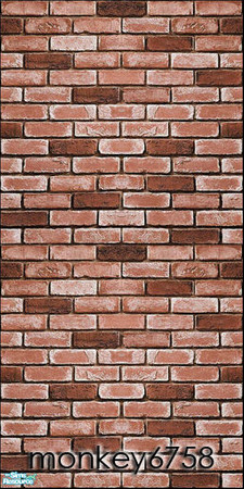 Sims 2 — Brick Wall 01-2 by monkey6758 — 