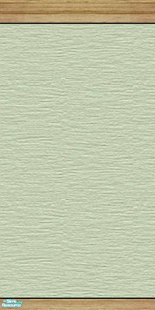 Sims 2 — NK Sintesi BR Green Wall by MoMama — A pale green wall with a wood baseboard and crown molding.