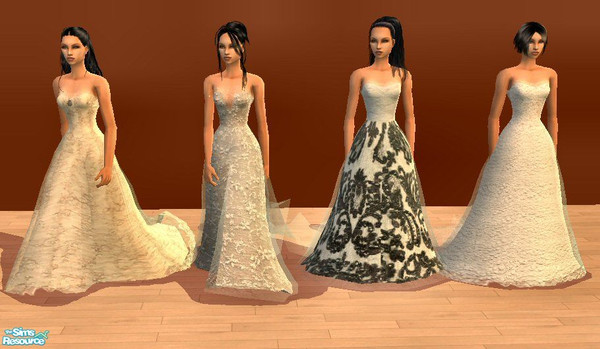 Sims 2 — Wedding Dresses by nikki7923 — First of many to come
