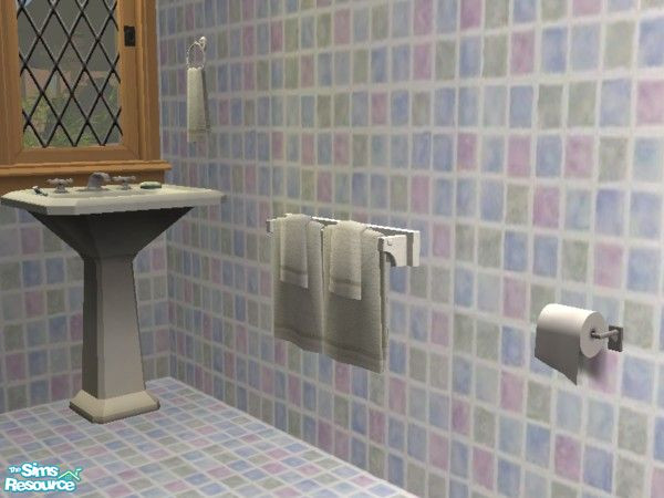 Sims 2 — Tutti Frutti tile set by tamlfra — Pastel tiles for your bathroom, or pool!