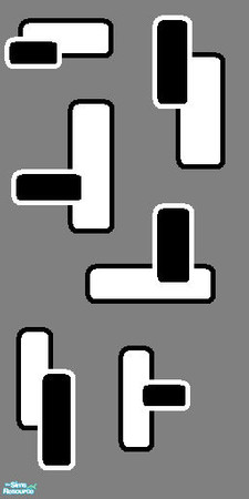 Sims 2 — Silver Rectangles by redpandacub — Perfect for the modern day sim. Great colours. Cheap price. On the day