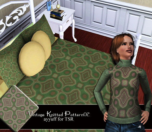 Sims 3 — Vintage Knitted Pattern02 by ayyuff — 