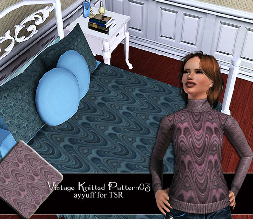 Sims 3 — Vintage Knitted Pattern03 by ayyuff — 