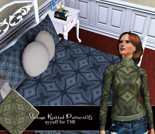 Sims 3 — Vintage Knitted Pattern05 by ayyuff — 