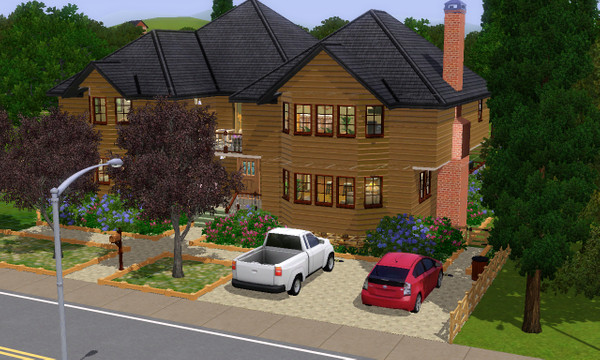 Sims 3 — Brown Crest - 4br, 3ba by moniquetoi — This romantic, house feature the master bedroom on the main floor. The