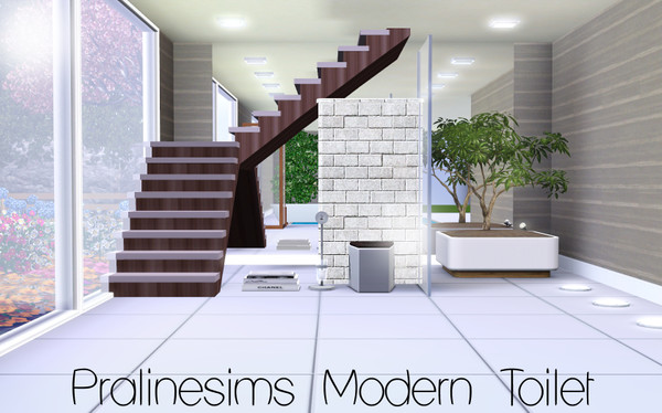 Sims 3 — Pralinesims Modern Toilet by TSR Archive — By Pralinesims for TSR (2010)
