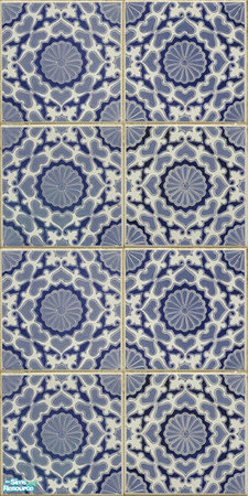 Sims 2 — Ornate Tile Set - Wall04 by ayyuff — 