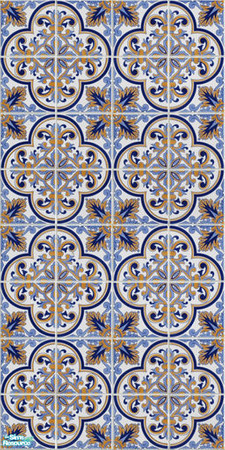 Sims 2 — Ornate Tile Set - Wall06 by ayyuff — 