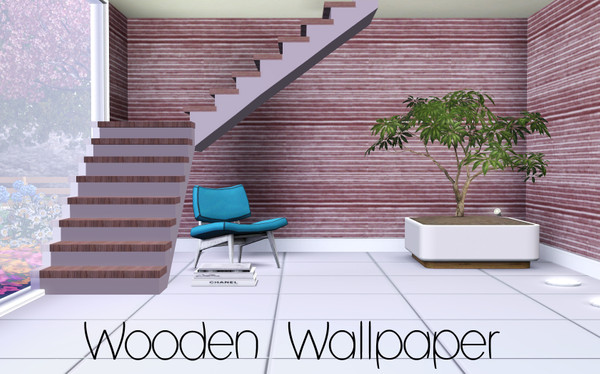 Sims 3 — Wooden Wallpaper by TSR Archive — Pattern made by Pralinesims for TSR