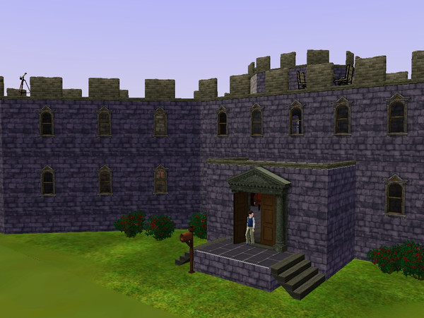 Sims 3 — The South-Eastern Tower by jetty — This section of the Wall contains Three Tower Bedrooms, each with several
