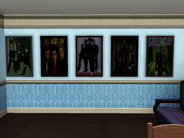 Sims 3 — Green Day 5in1 by zinek — Painting Green Day