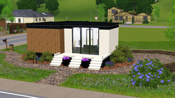 Sims 3 — Parrot - 1br, 1ba by Flexina — A one simmer home with a modern touch. Open kitchen and livingarea, Nice garden