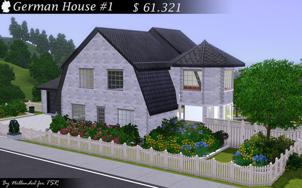 Sims 3 — GermanHouse1 by Nillonde2 — This is the first German House in my series. It has a typical nothern german