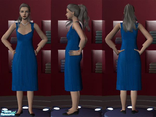 Sims 2 — Bluedress by st3fa — This is a very beautiful dress for a formal party.