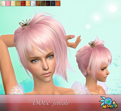 Sims 2 — NewSea SIMS2 Hair J007f Dove 3 by newsea — 