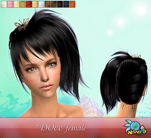 Sims 2 — NewSea SIMS2 Hair J007f Dove 2 by newsea — 