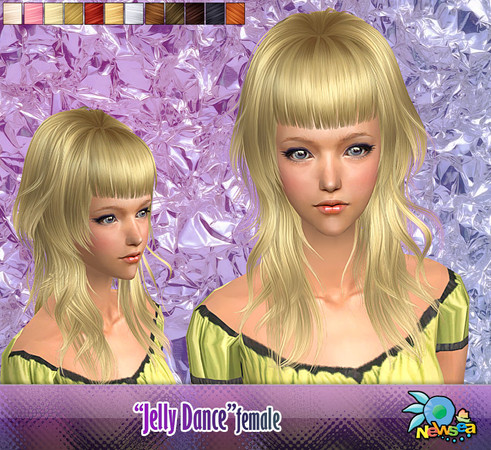Sims 2 — NewSea SIMS2 Hair J012f Jelly dance 2 by newsea — 
