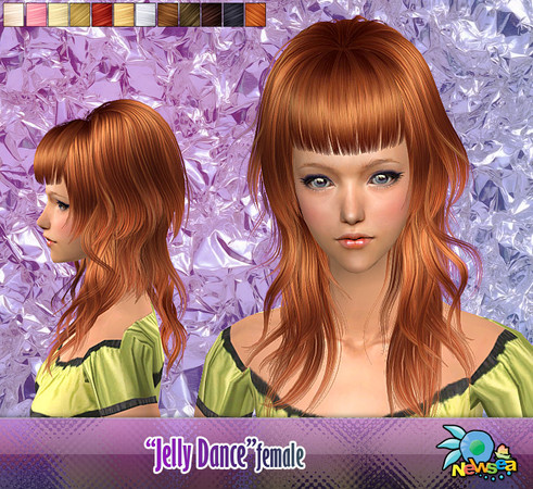 Sims 2 — NewSea SIMS2 Hair J012f Jelly dance 4 by newsea — 