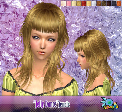 Sims 2 — NewSea SIMS2 Hair J012f Jelly dance 1 by newsea — 