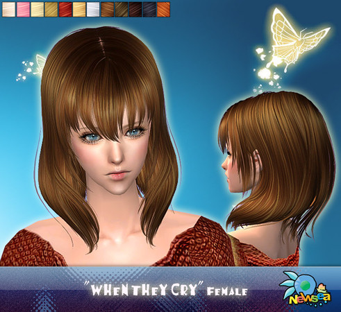 Sims 2 — NewSea SIMS2 Hair J014f WhenTheyCry 4 by newsea — 