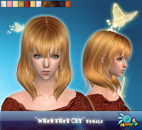 Sims 2 — NewSea SIMS2 Hair J014f WhenTheyCry 3 by newsea — 