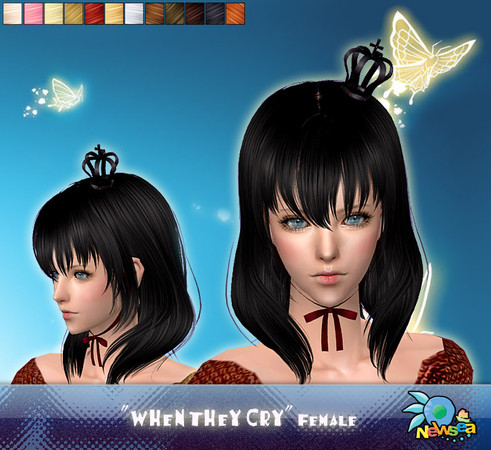 Sims 2 — NewSea SIMS2 Hair J014f WhenTheyCry 2 by newsea — 