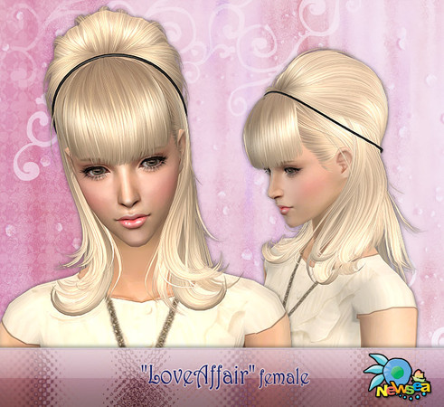 Sims 2 — NewSea SIMS2 Hair J017f LoveAffair 2 by newsea — 