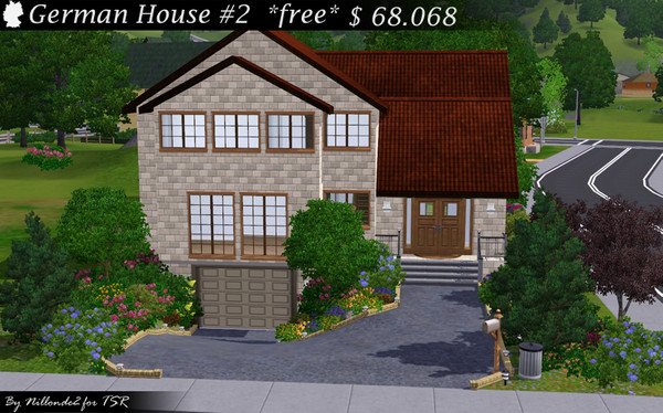 Sims 3 — GermanHouse2 by Nillonde2 — Here is the second German House in my series. It has a typical german architecture