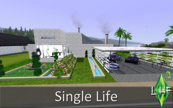 Sims 3 — SingleLife House by laithdarant — 1 bedroom, 1 bathroom, 2 livingrooms, dinningroom, kitchen, washingroom,