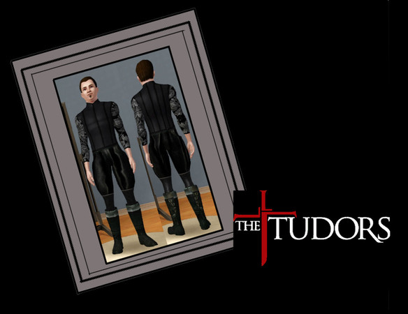 Sims 3 — The Tudors : King Henry VIII by makreel — The set contains a shirt pants and boots 