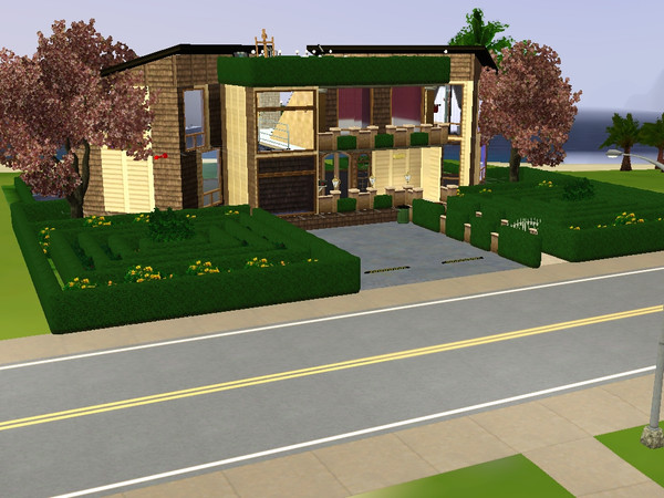 Sims 3 — Beach Heaven by zyaina — 2 Stories,3 Bedrooms,2 Bathrooms,Ground floor has open kitchen,living and dining..and