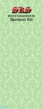 Sims 2 — Thistle Damask Set - AL - Peridot by 71robert13 — Peridot colored thistle blossoms & leaves weave together