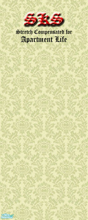 Sims 2 — Thistle Damask Set - AL - Celery by 71robert13 — Celery colored thistle blossoms & leaves weave together to